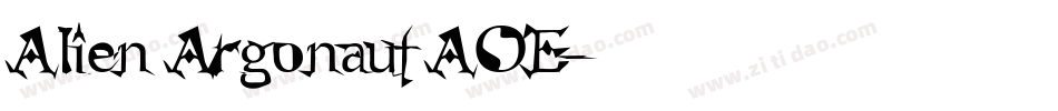 Alien Argonaut AOE字体转换